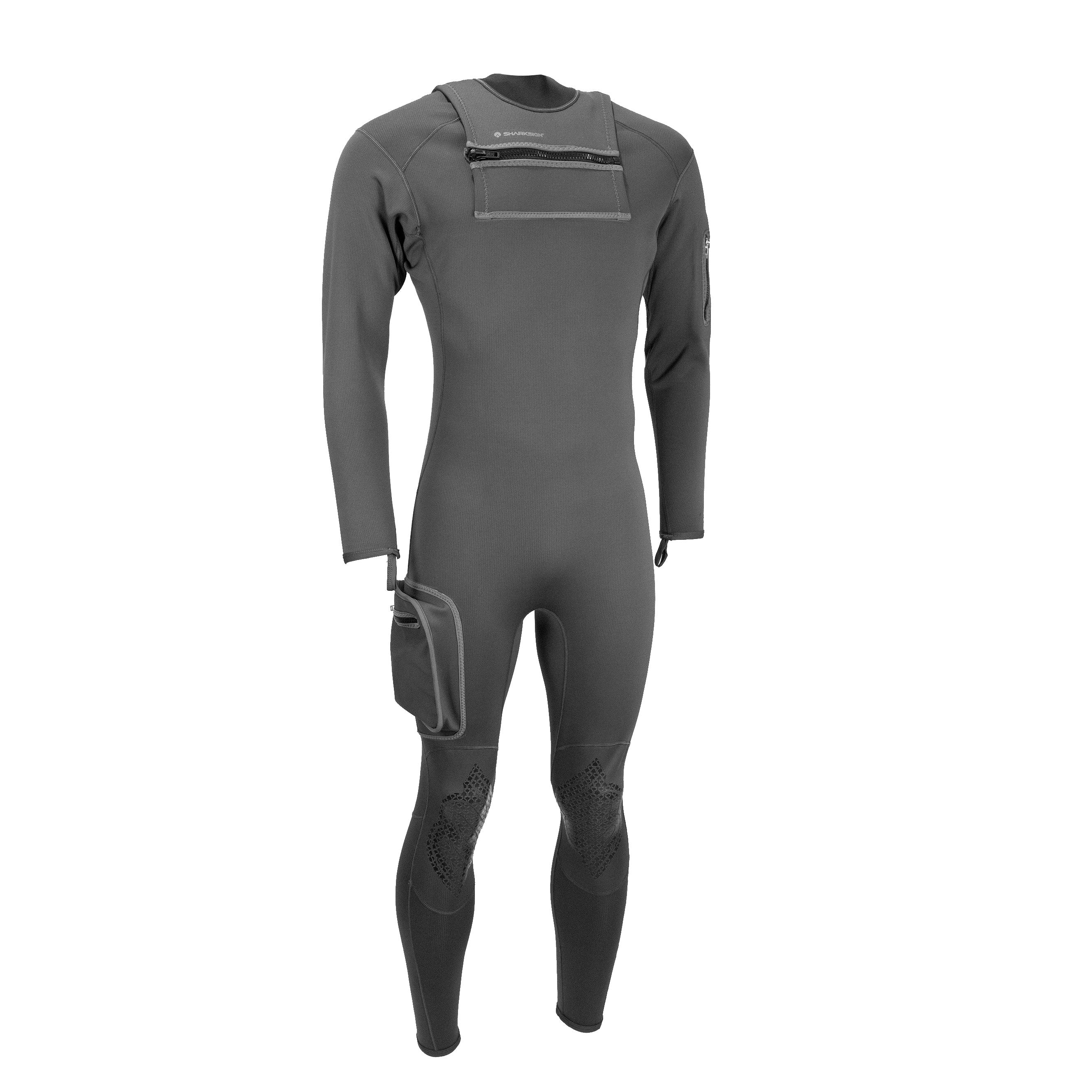 日本未上陸　濠SharkSkin高級T2 フルスーツ　グレー　（在庫１） Sharkskin T2 Chillproof Suit Chest Zip - Men's
