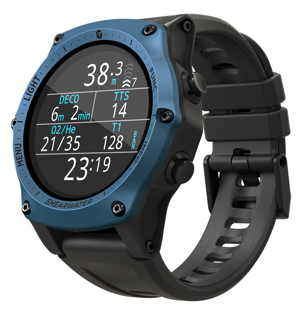 Shearwater Teric dive computer, blue