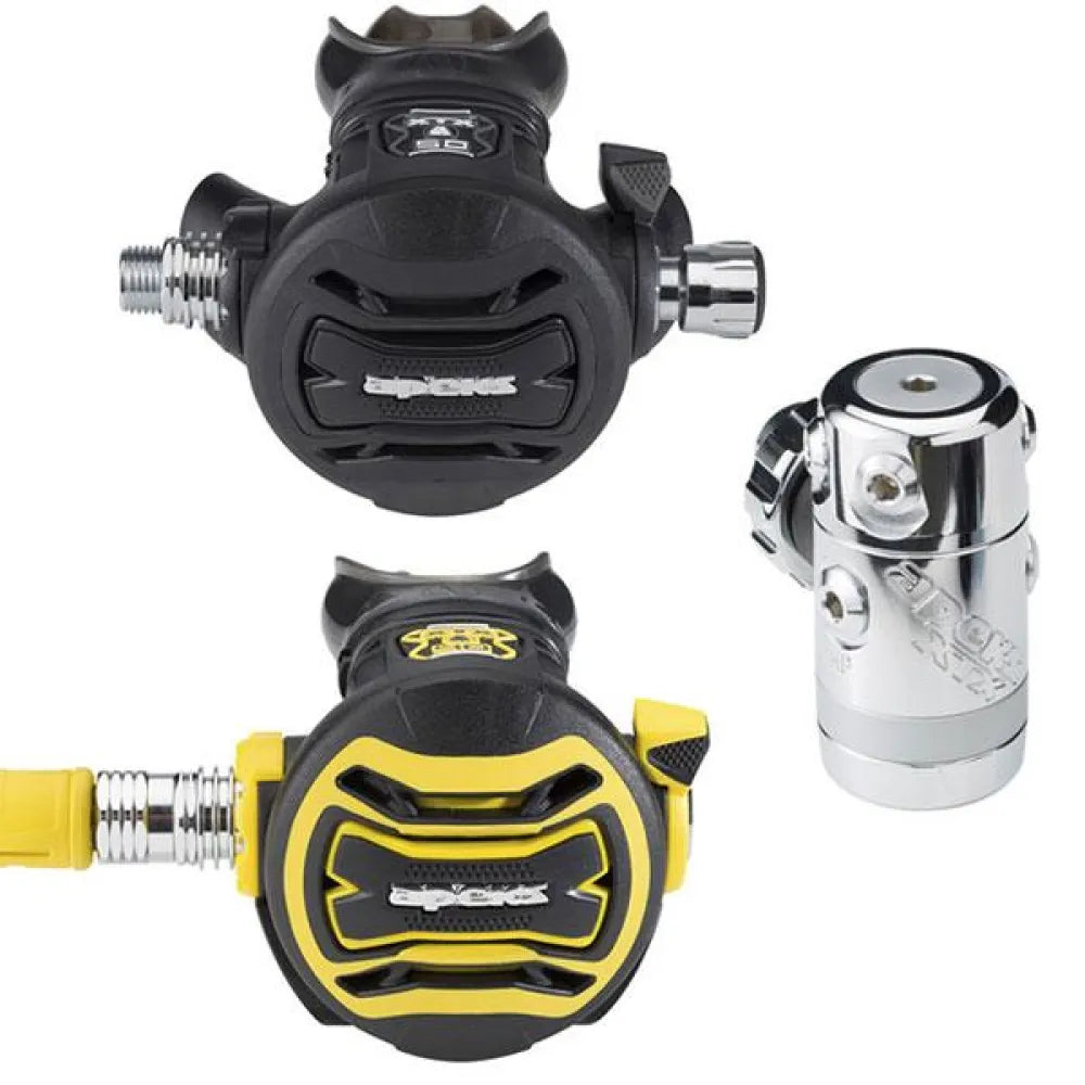 Apeks XTX 50 DIN Octopus XTX 40 diving regulator set