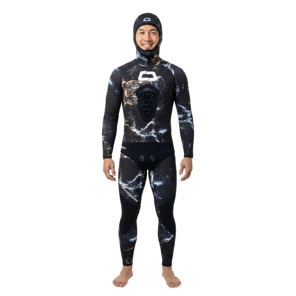 Cetma Black Camu 5 mm freediving wetsuit