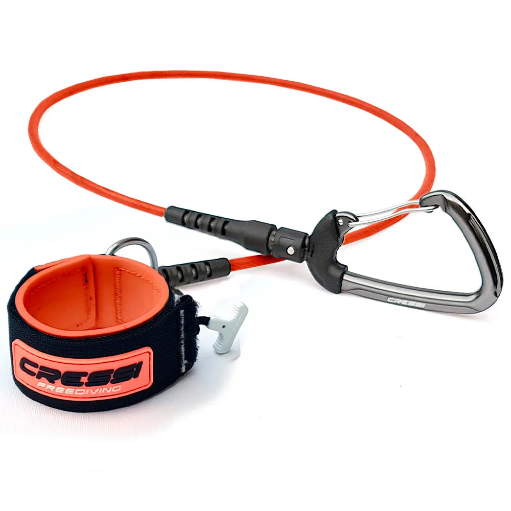 Cressi Apnea Silicone Lanyard carabiner 100 cm