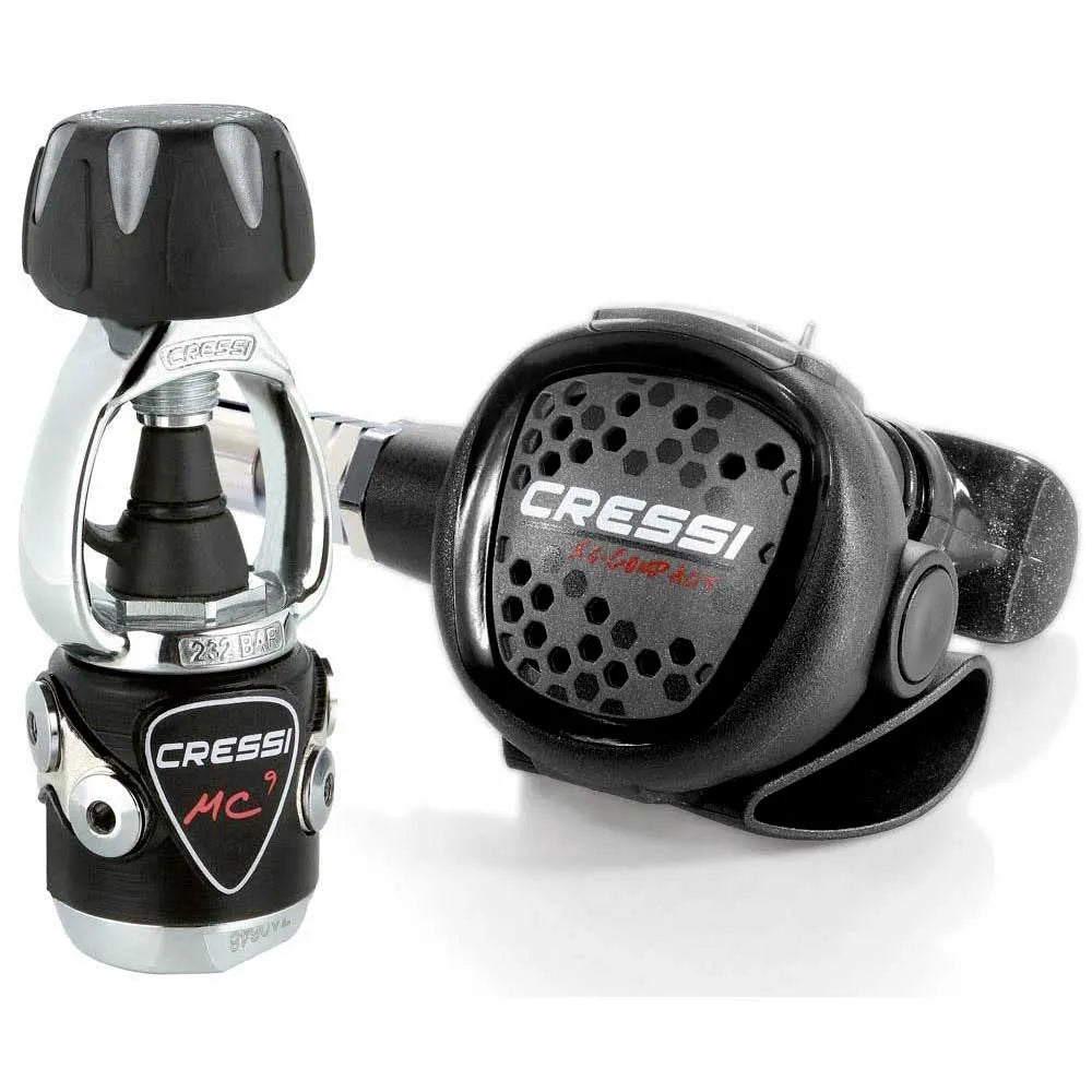 Cressi XS Compact MC9 Grey INT diving regulator set