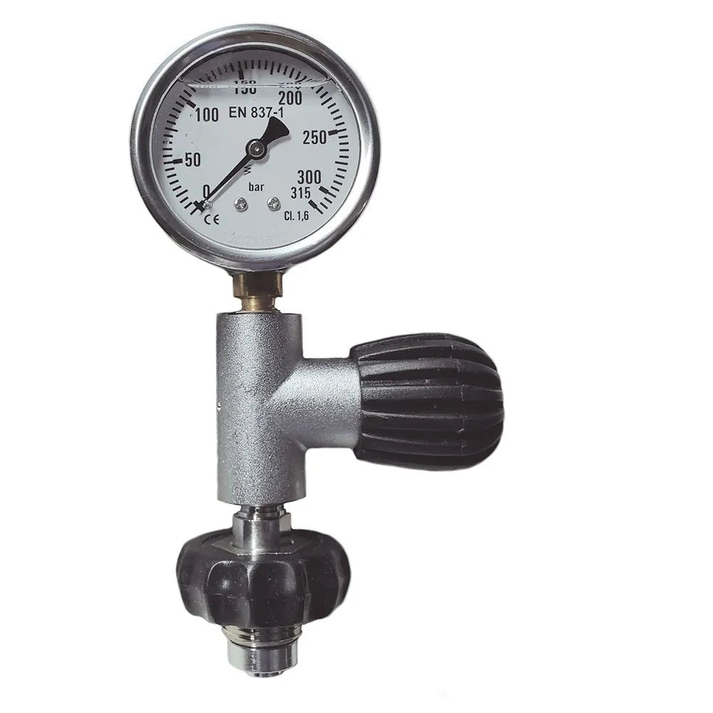 Metalsub TEK Glycerin DIN 200/300 Surface Pressure Gauge