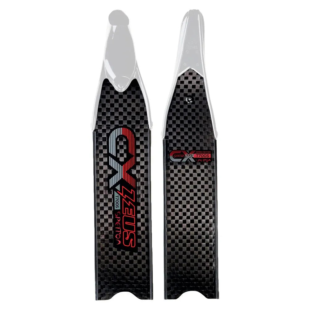 Spetton CX Zeus Carbon spearfishing fins refurbished