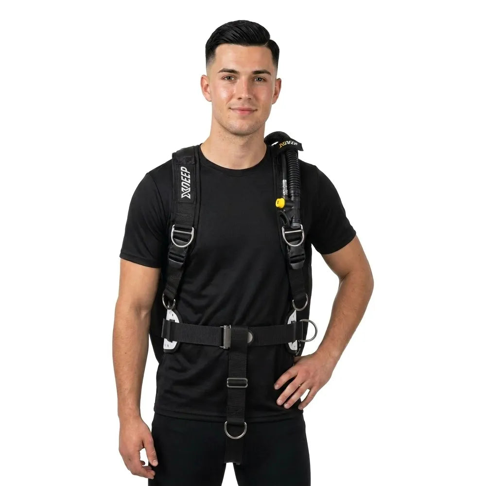 xDeep Zen Deluxe aluminium backplate Xl weight pockets Wing